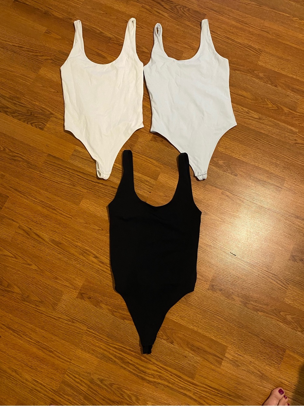 Classic Scoop Neck One-Piece Bodysuit - contour